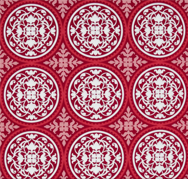 Joel Dewberry - True Colors - Scrollwork - Deep Pink