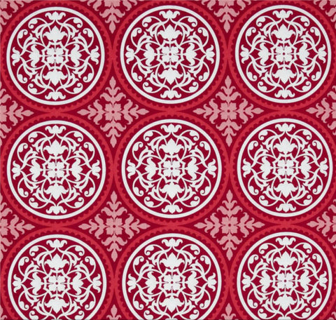 Joel Dewberry - True Colors - Scrollwork - Deep Pink