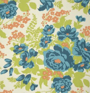 Joel Dewberry - Flora Rayon - Rose Bouquet - Carrot