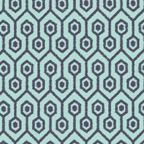 Melissa Ybarra of Iza Pearl Designs - Garden Party Tango - Geometric in Aqua